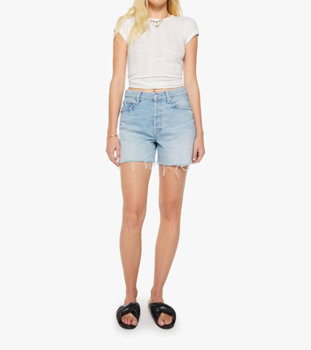 NEW MOTHER extra mile fray short in head rush
